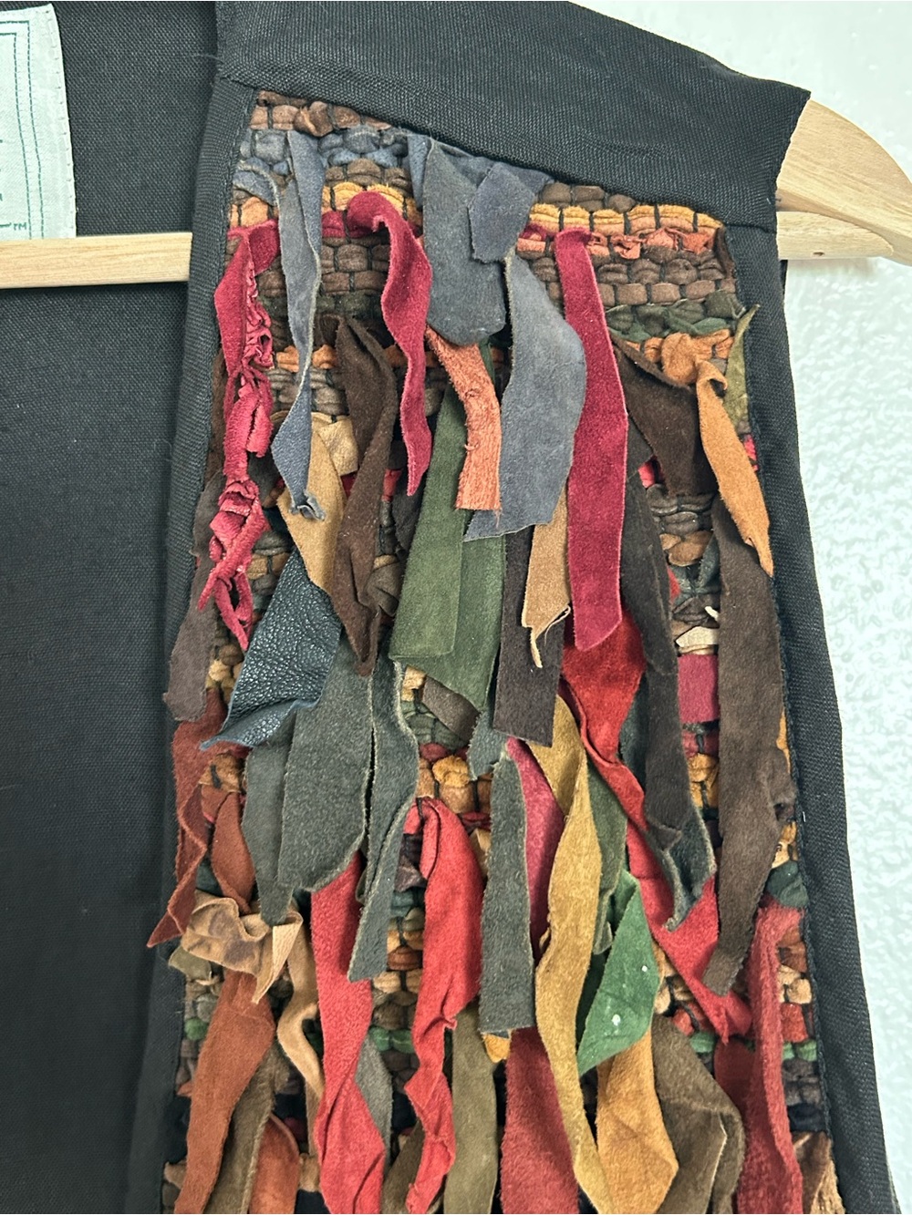 Vintage Real Life Leather Suede Fringe Vest Boho Hippie Festival M - Picture 4 of 9